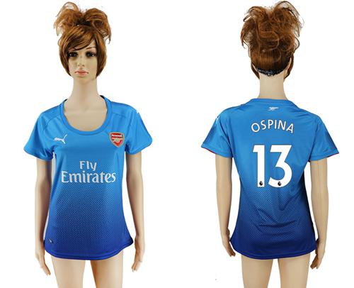 Women's Arsenal #13 Ospina Away Soccer Club Jersey